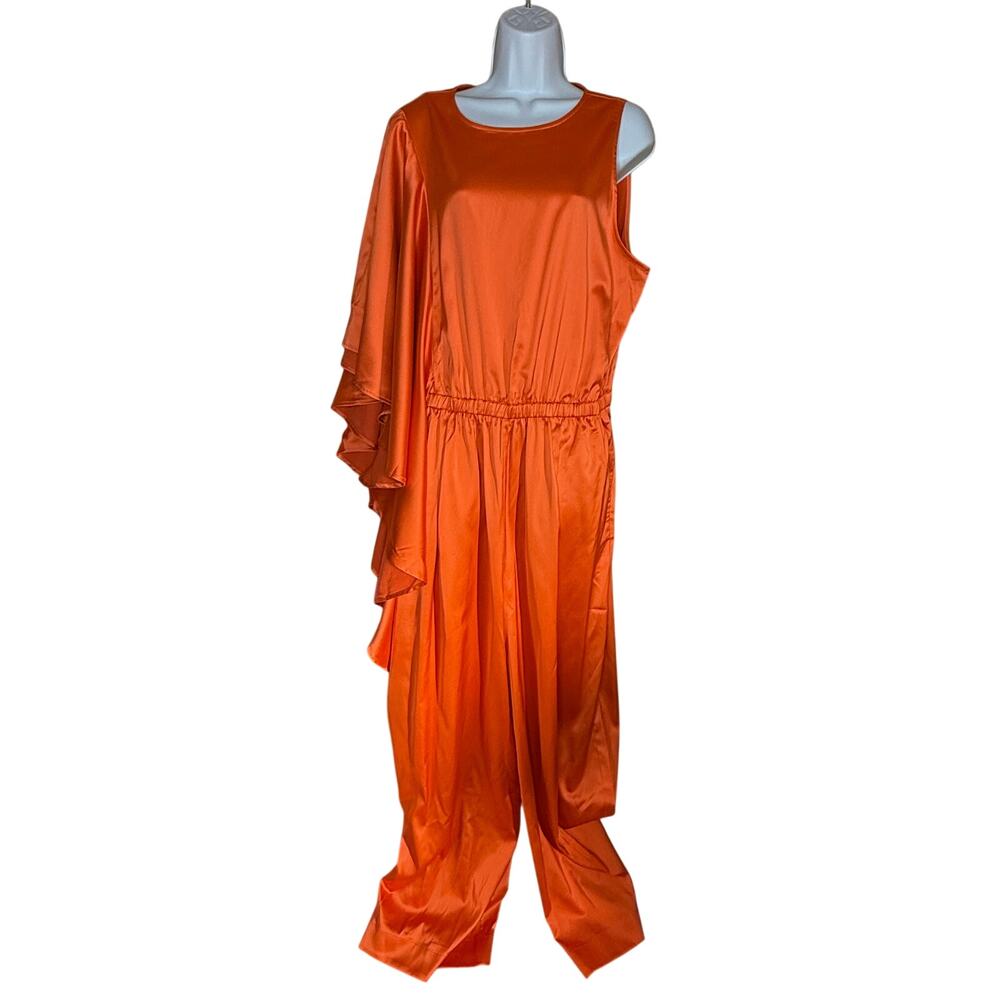 The Drop Scarlet Ibis Draped Sleeve Jumpsuit  XL NWT - Picture 6 of 11